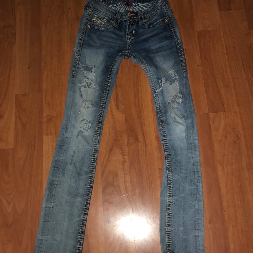 Rock revival distressed straight